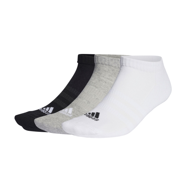 Tennis Socks adidas Cushioned x 3 Socks  Medium Grey Heather/White/Black IC1333