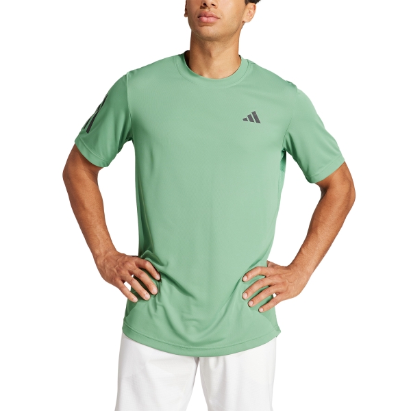 Maglietta Tennis Uomo adidas Club 3 Stripes Maglietta  Preloved Green IP1890