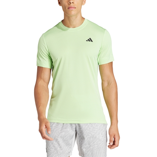 Maglietta Tennis Uomo adidas FreeLift Maglietta  Semi Green Spark IP1943