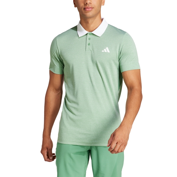 Polo Tennis Uomo adidas FreeLift Polo  Preloved Green/White IQ4738