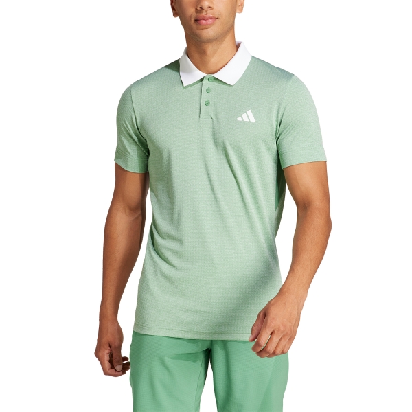 Polo Tennis Uomo adidas adidas FreeLift Polo  Preloved Green/White  Preloved Green/White IQ4738