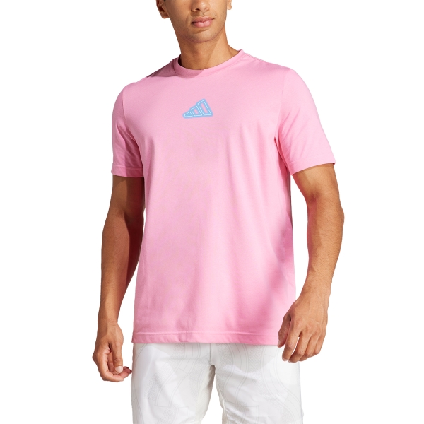 Maglietta Tennis Uomo adidas Play Maglietta  Bliss Pink IS2397
