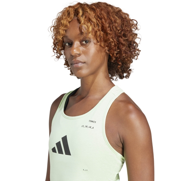 adidas AERORDY Graphic Tank - Semi Green Spark