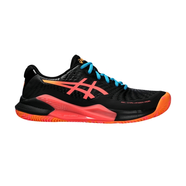 Calzado padel Asics Gel Challenger 14 Padel  Black/Blazing Coral 1041A477001