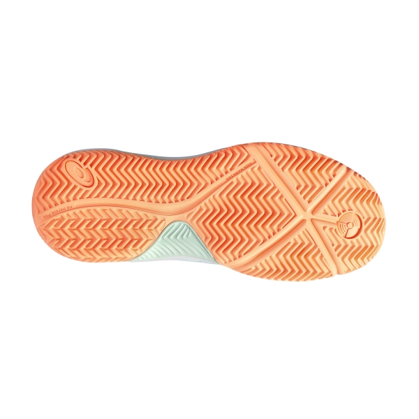 Zapatillas de pádel hombre - Asics Gel Dedicate 8 blanco naranja