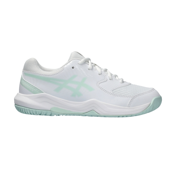 Junior Tennis Shoes Asics Gel Dedicate 8 GS Junior  White/Pale Blue 1044A077102