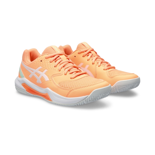 Asics Gel Dedicate 8 Padel - Bright Sunstone/White