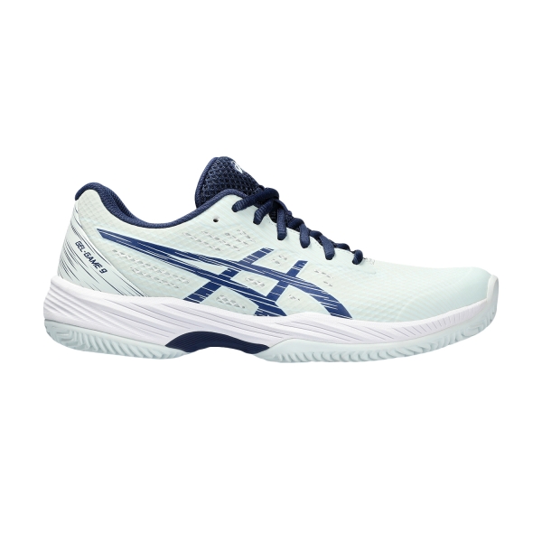 Calzado Tenis Mujer Asics Gel Game 9 Clay/OC  Pale Mint/Blue Expanse 1042A217300
