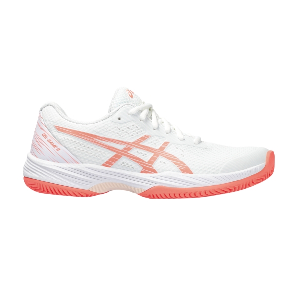 Women`s Tennis Shoes Asics Gel Game 9 Clay/OC  White/Sun Coral 1042A217104