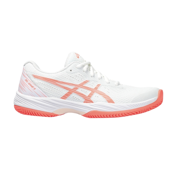 Scarpe Tennis Donna Asics Gel Game 9 Clay/OC  White/Sun Coral 1042A217104