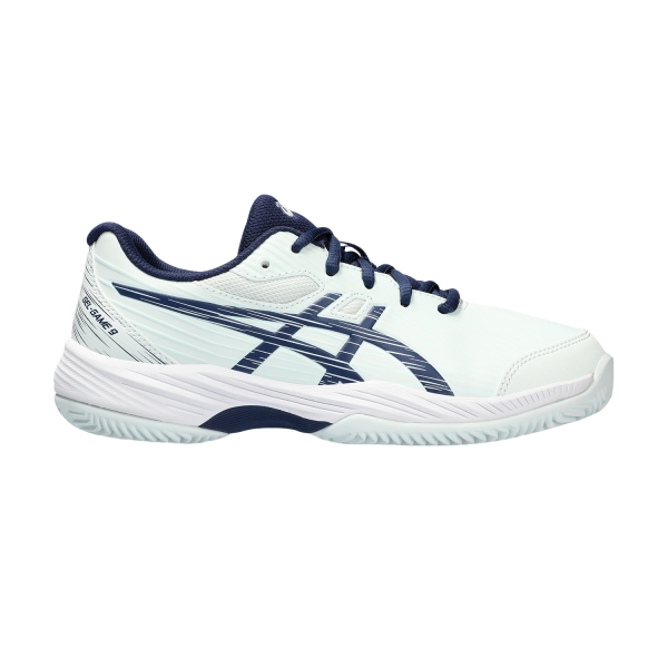 Scarpe Tennis Junior Asics Gel Game 9 GS Clay/OC Bambini  Pale Mint/Blue Expanse 1044A057300