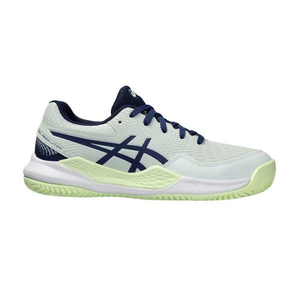 Scarpe Tennis Junior Asics Gel Resolution 9 GS Clay Bambini  Pale Mint/Blue Expanse 1044A068301