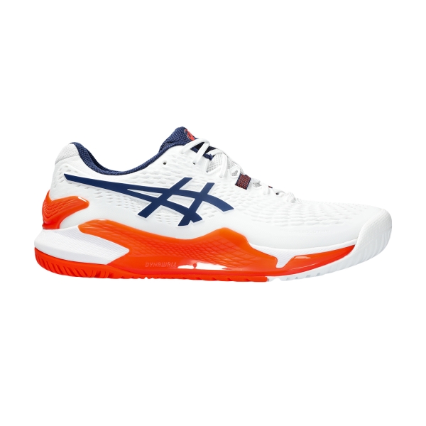 Calzado Tenis Hombre Asics Gel Resolution 9  White/Blue Expanse 1041A330102