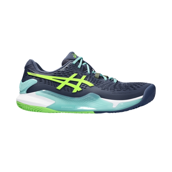 Padel Shoes Asics Gel Resolution 9 Padel  Thunder Blue/Electric Lime 1041A334402