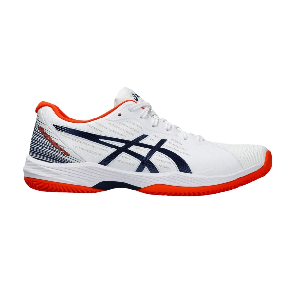 Calzado Tenis Hombre Asics Solution Swift FF Clay  White/Blue Expanse 1041A299104