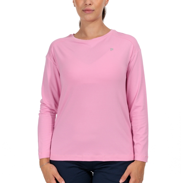Women's Tennis Shirts and Hoodies Fila Enja Shirt  Begonia Pink XFL232121595