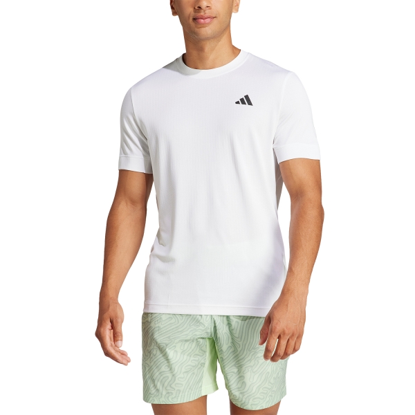 Maglietta Tennis Uomo adidas adidas FreeLift Maglietta  White  White IP1946