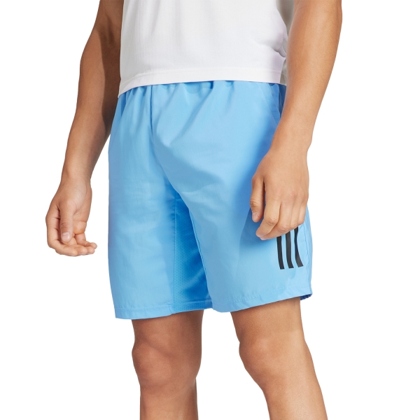 Pantalones Cortos Tenis Hombre adidas Club 3 Stripes 8in Shorts  Blue Burst IT9029