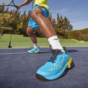 Mizuno Wave Exceed Tour 5 All Court - Jet Blue/Bolt 2 Neon/Black