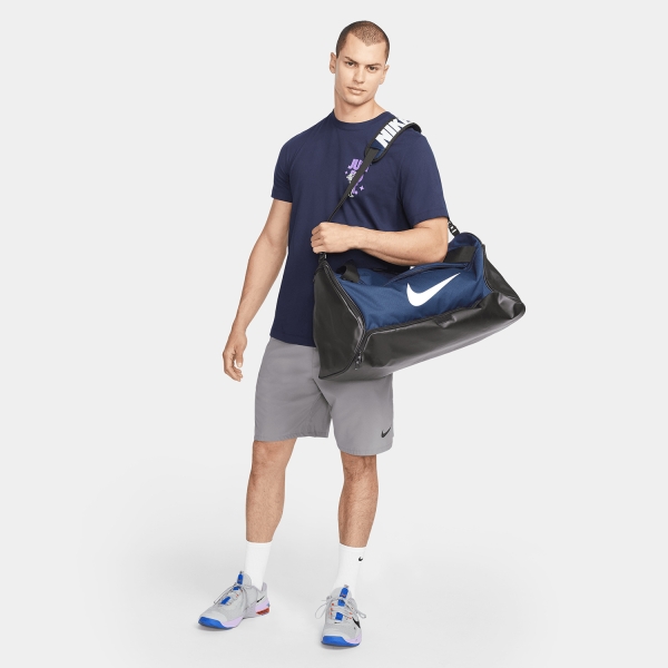 Nike Brasilia 9.5 Bolso Medio - Midnight Navy/Black/White