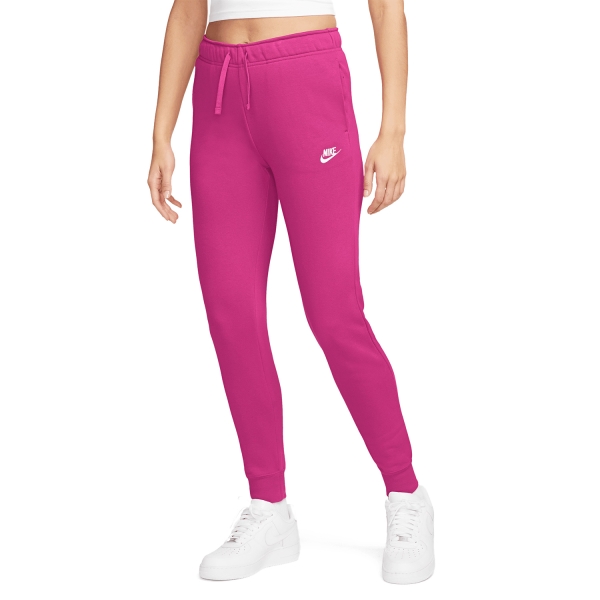 Pantaloni e Tights Tennis Donna Nike Club Pantaloni  Fireberry/White DQ5191615