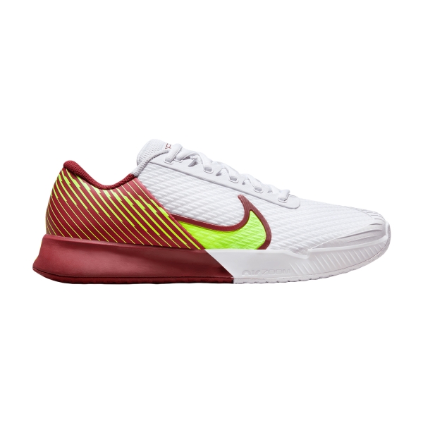 Calzado Tenis Hombre Nike Court Air Zoom Vapor Pro 2 HC  White/Lime Blast/Team Red DR6191104