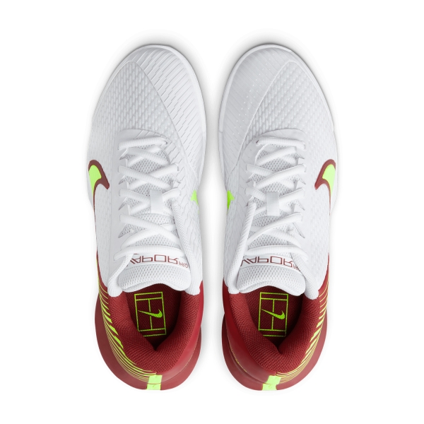 Nike Court Air Zoom Vapor Pro 2 HC - White/Lime Blast/Team Red