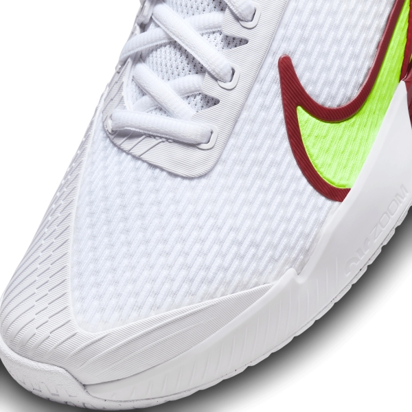 Nike Court Air Zoom Vapor Pro 2 HC - White/Lime Blast/Team Red