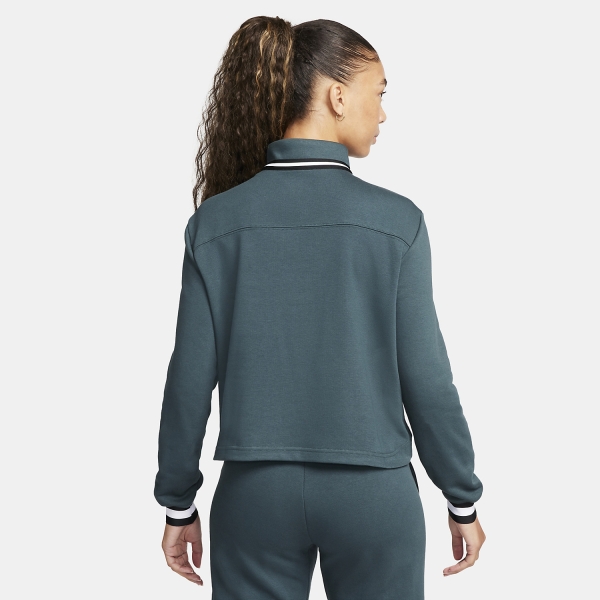Nike Court Dri FIT Heritage Women s Tennis Hoodie Deep Jungle