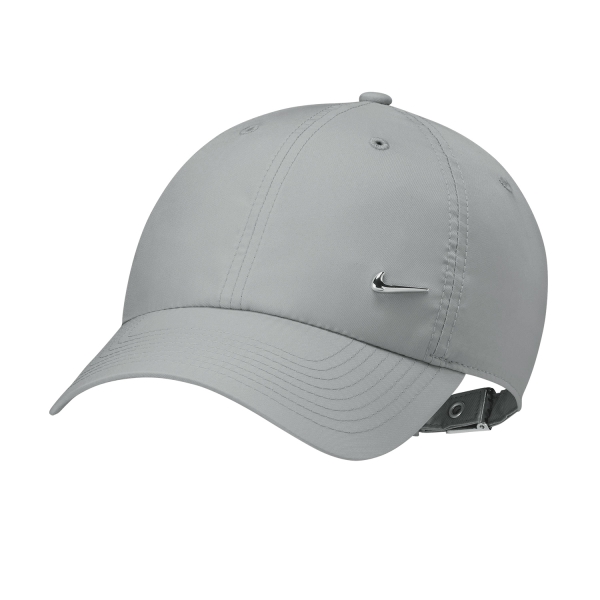 Tennis Hats and Visors Nike DriFIT Club Cap  Light Smoke Grey/Metallic Silver FB5372077