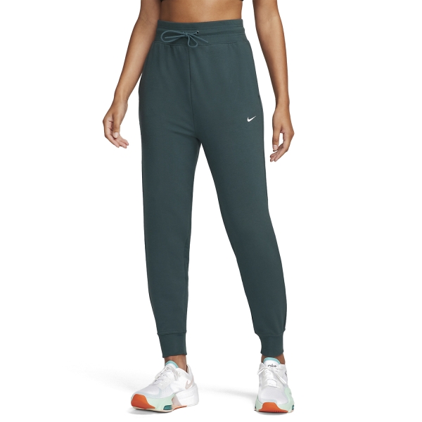 Women's Tennis Pants and Tights Nike DriFIT One Pants  Deep Jungle/White FB5434328