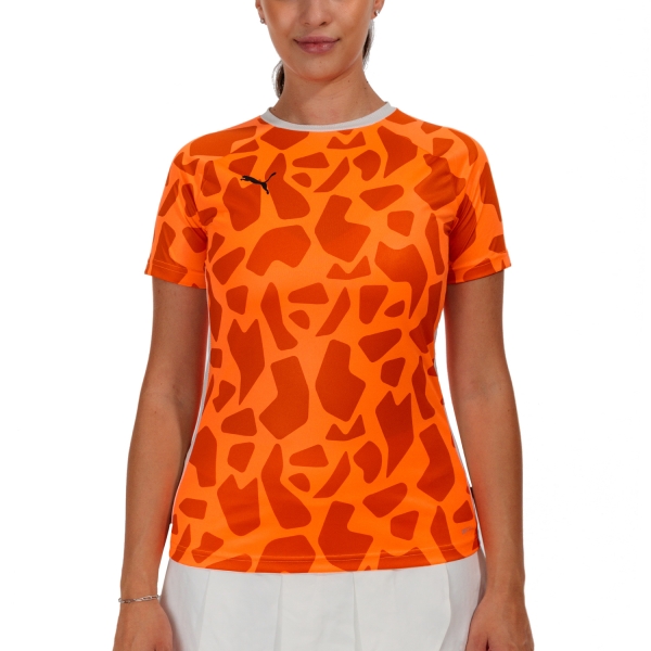 Magliette e Polo Tennis Donna Puma Puma Teamliga Graphic TShirt  Ultra Orange  Ultra Orange 93909207