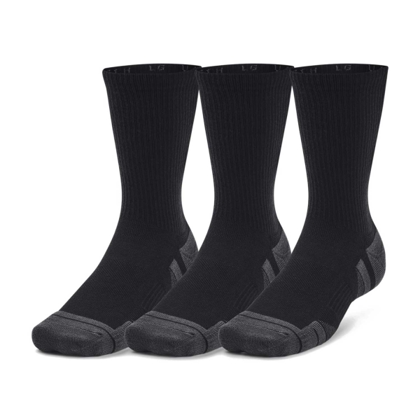 Tennis Socks Under Armour Performance Tech Crew x 3 Socks  Black 13795120001