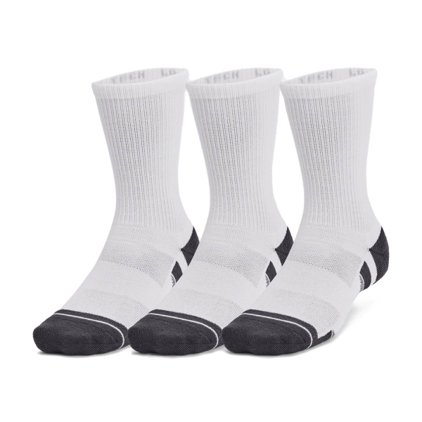 Calcetines de Tenis Under Armour Performance Tech Crew x 3 Calcetines  White/Reflective 13795120100