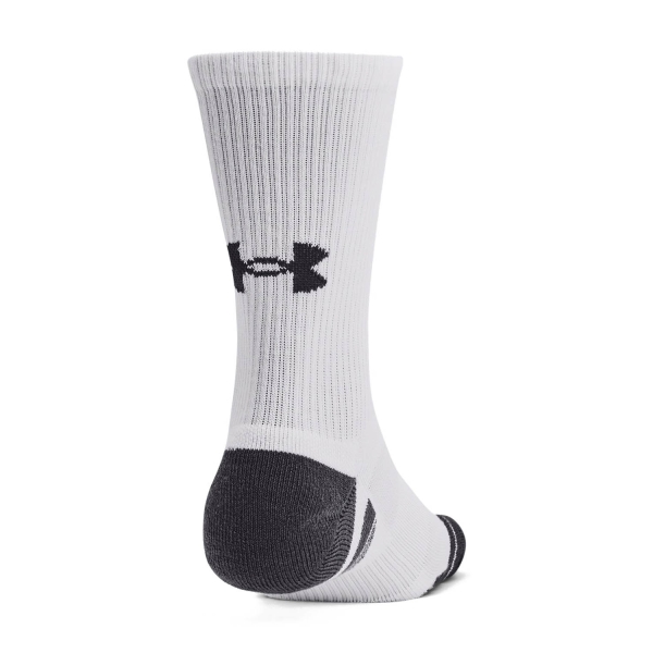 Under Armour Performance Tech Crew x 3 Socks - White/Reflective