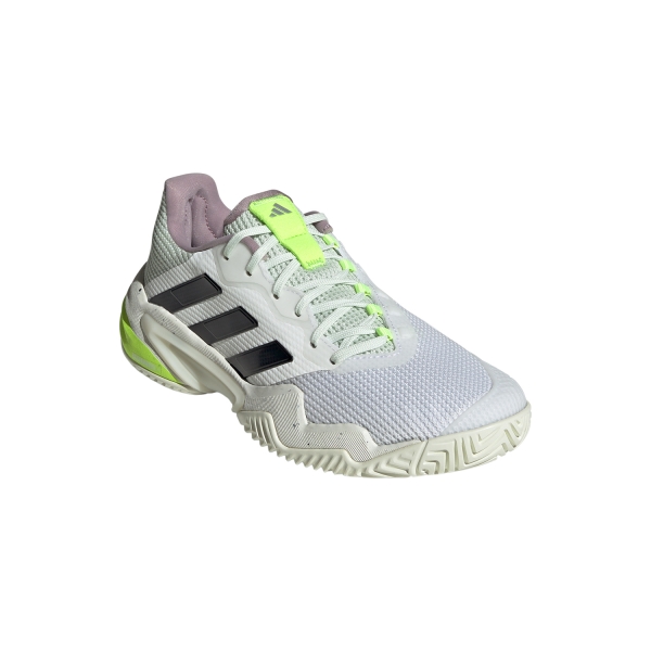 adidas Barricade 13 - Cloud White/Core Black/Semi Green Spark