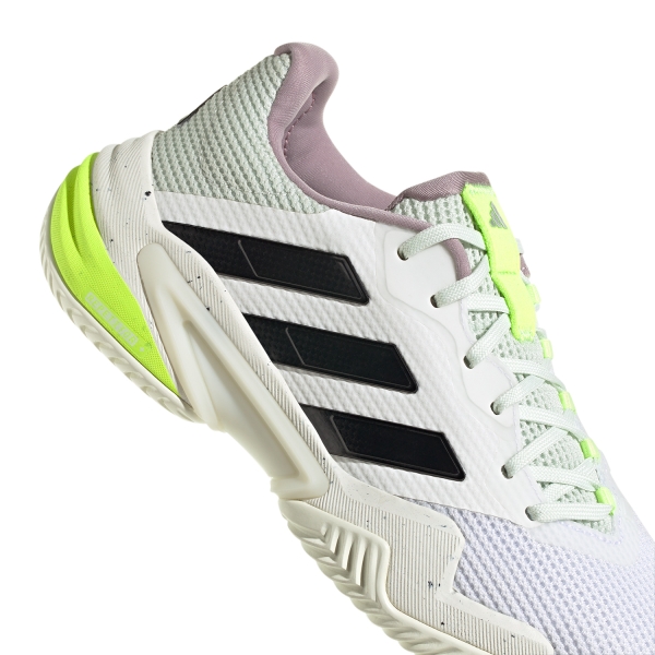 adidas Barricade 13 - Cloud White/Core Black/Semi Green Spark