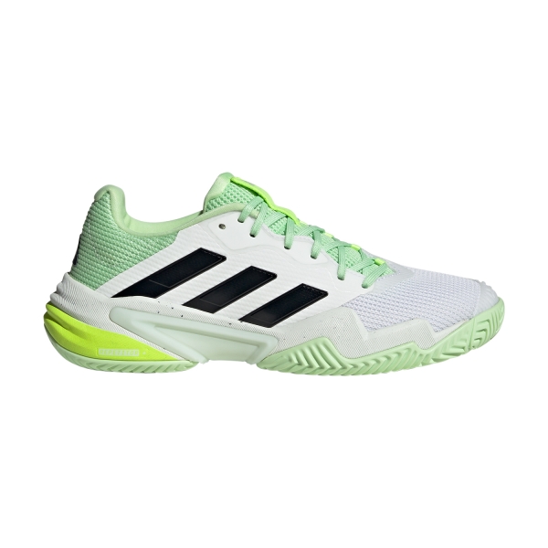 Men`s Tennis Shoes adidas Barricade 13  Cloud White/Core Black/Semi Green Spark IG3114