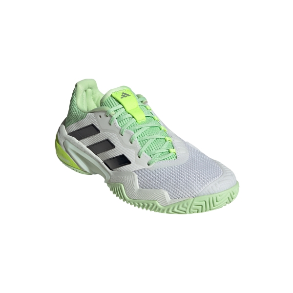 adidas Barricade 13 - Cloud White/Core Black/Semi Green Spark