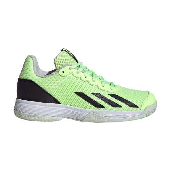 Junior Tennis Shoes adidas Courtflash Junior  Green Spark/Aurora Black/Lucid Lemon IF0455