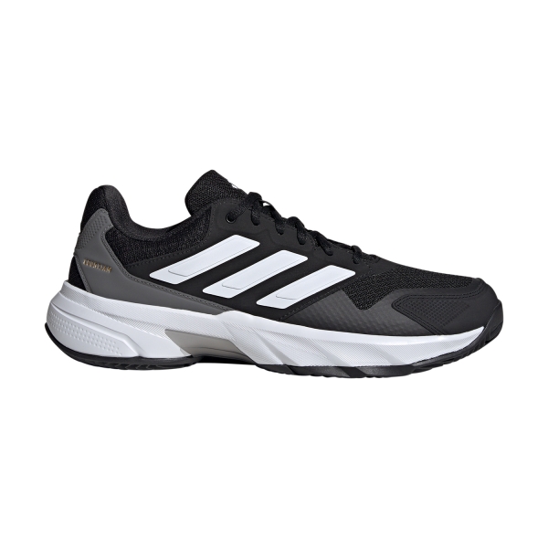 Men`s Tennis Shoes adidas CourtJam Control 3 Clay  Core Black/FTWR White/Grey Four ID7392