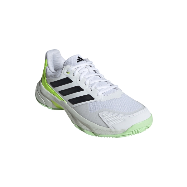 adidas CourtJam Control 3 - FTWR White/Core Black/Lucid Lemon