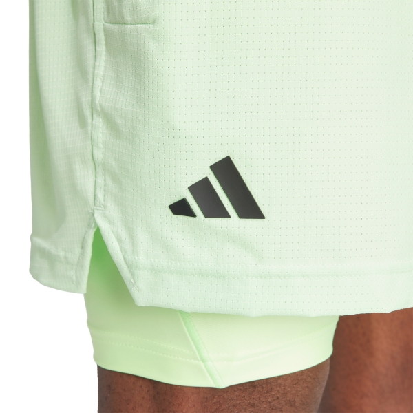 adidas HEAT.RDY 2 in 1 7in Shorts - Semi Green Spark