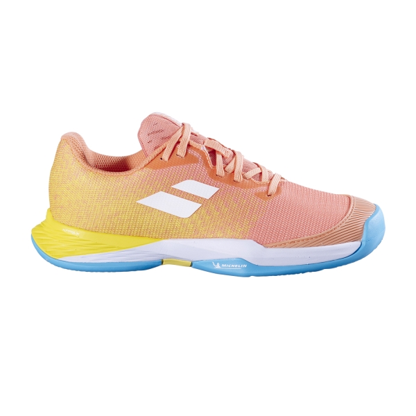 Scarpe Tennis Junior Babolat Jet Mach 3 Clay Bambini  Coral/Gold Fusion 33S248876018