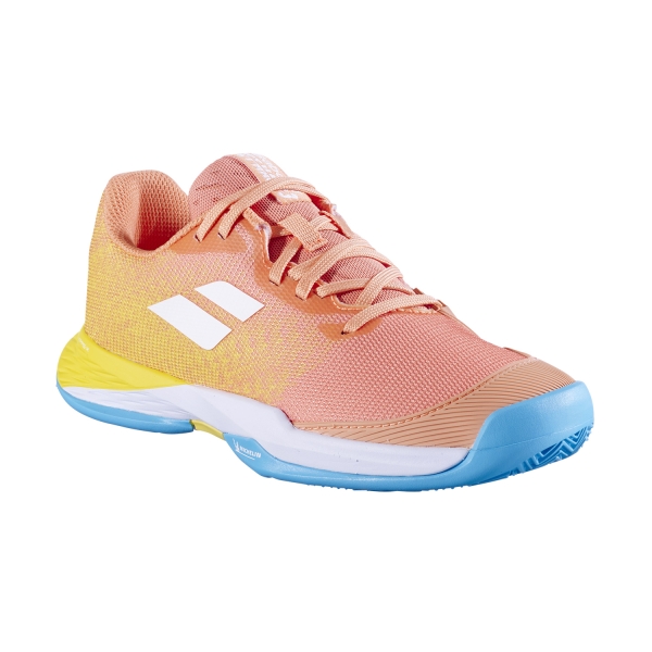 Babolat Jet Mach 3 Clay Junior - Coral/Gold Fusion