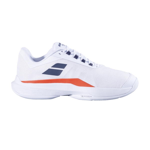 Men`s Tennis Shoes Babolat Jet Tere 2 All Court  White/Strike Red 30S246491089