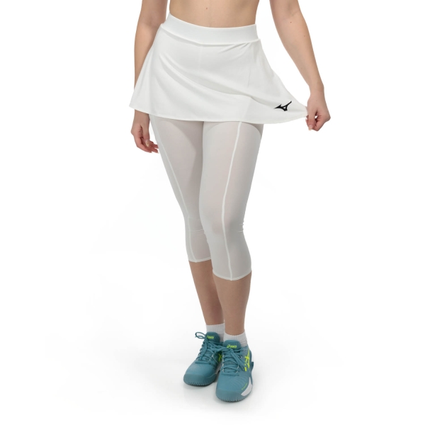 Gonne e Pantaloncini Tennis Mizuno Release 2 in 1 Gonna Tights  White 62GBA70201