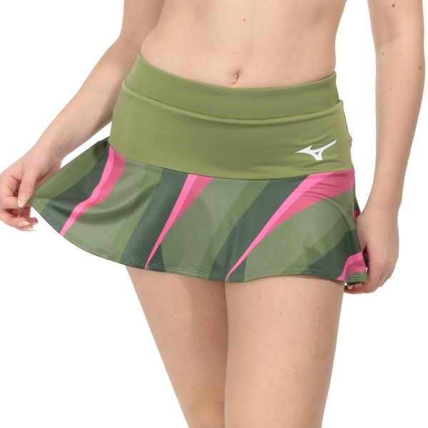 Gonne e Pantaloncini Tennis Mizuno Mizuno Release Flying Falda  Calliste Green  Calliste Green 62GBA70133