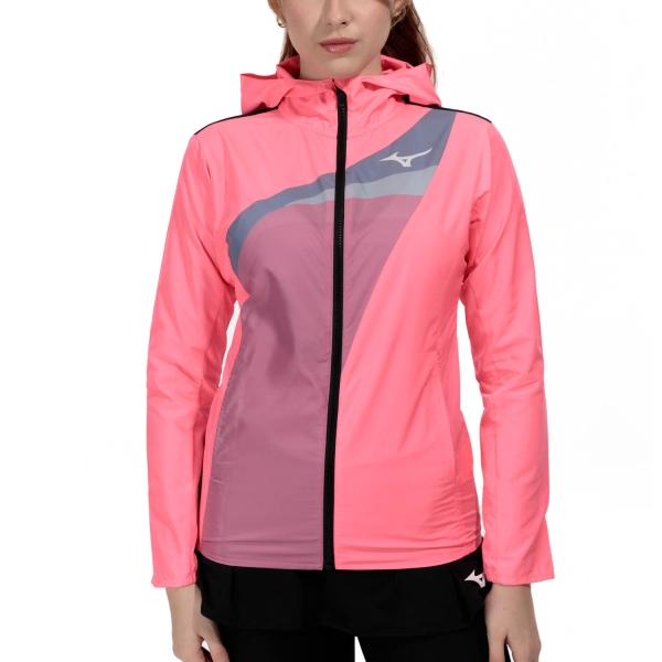Giacche Tennis Donna Mizuno Mizuno Release Jacket  High Vis Pink  High Vis Pink 62GEA70164