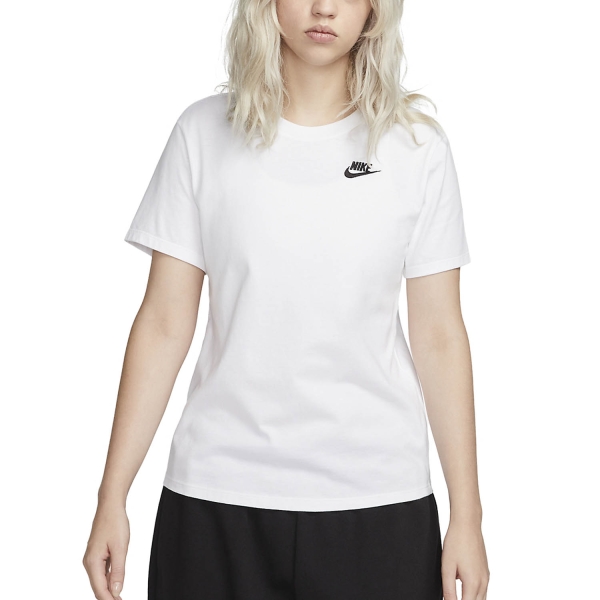 Magliette e Polo Tennis Donna Nike Club Essentials Maglietta  White DX7902100